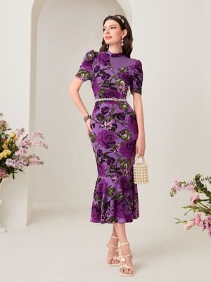 ABITO DA DONNA MIDI FLOREALE