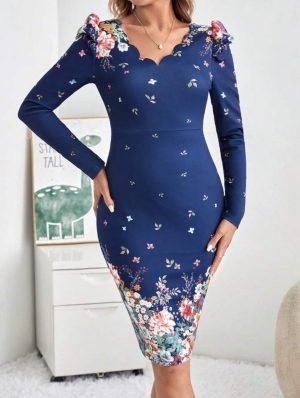 ABITO DA DONNA CORTO FLOREALE