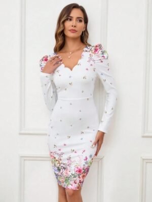 ABITO DA DONNA CORTO FLOREALE