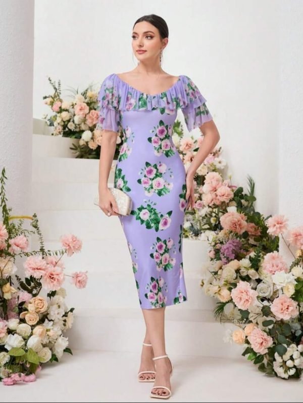 ABITO DA DONNA MIDI FLOREALE