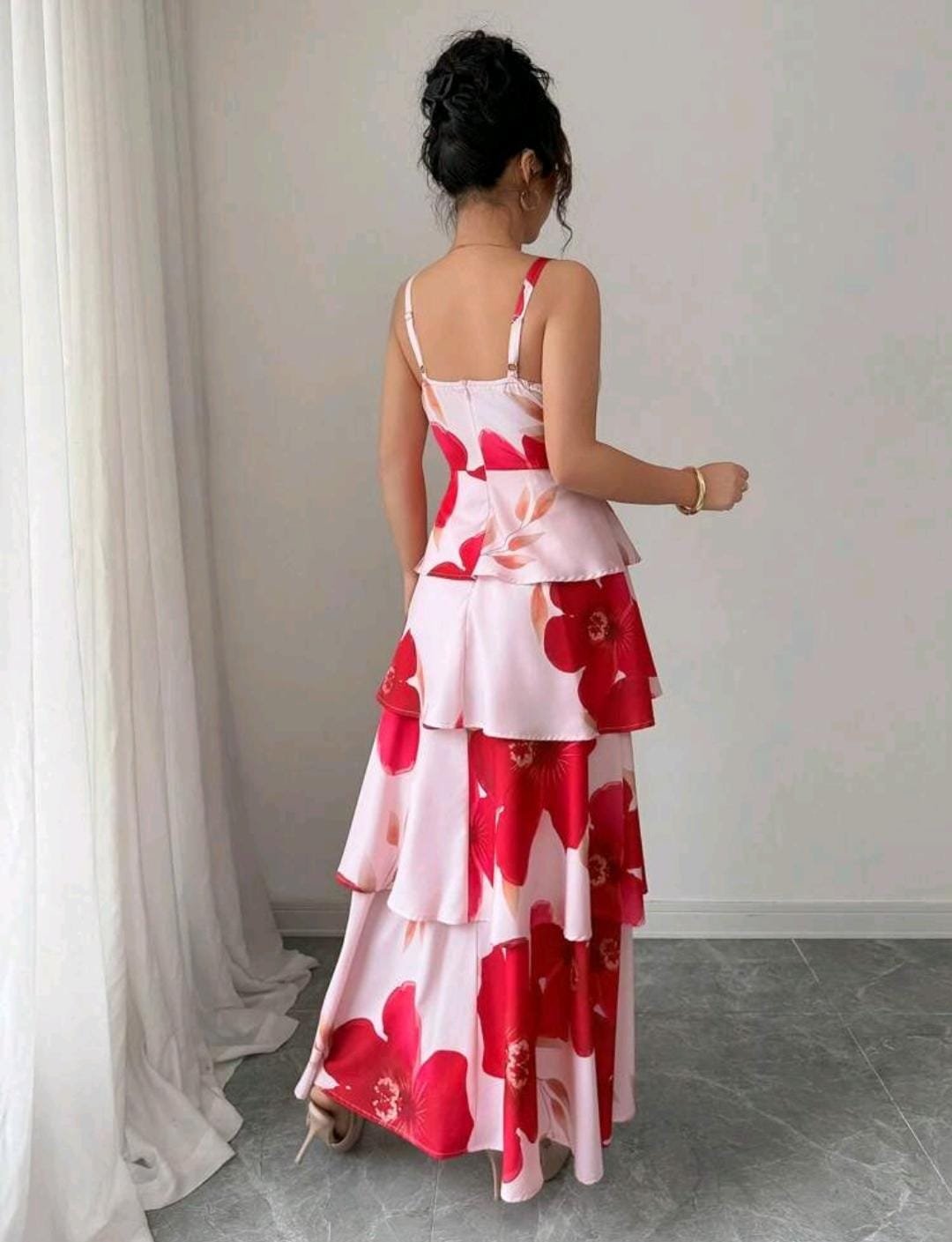 ABITO DA DONNA LUNGO FLOREALE - immagine 2