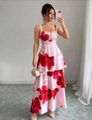 ABITO DA DONNA LUNGO FLOREALE