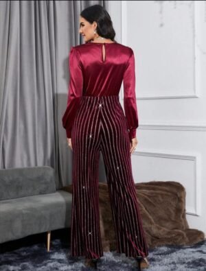 TUTA INTERA SALOPETTE DA DONNA ELEGANTE VELLUTO