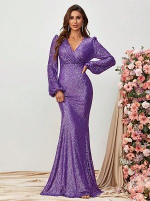ABITO DA SERA O CERIMONIA LUNGO IN PAILLETTES