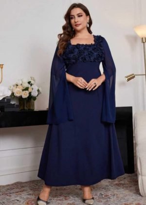 ABITO DA SERA LUNGO ELEGANTE CON TULLE