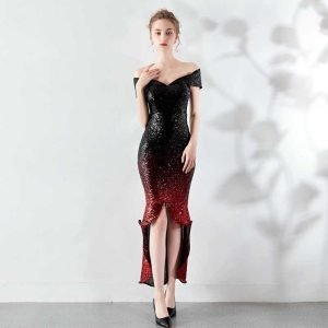 ABITO DA SERA LUNGO IN PAILLETTES