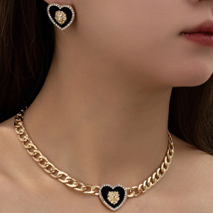 SET COLLANA E ORECCHINI PARURE DA DONNA