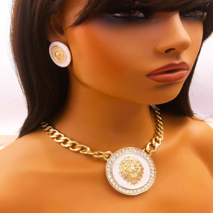 SET COLLANA E ORECCHINI PARURE DA DONNA