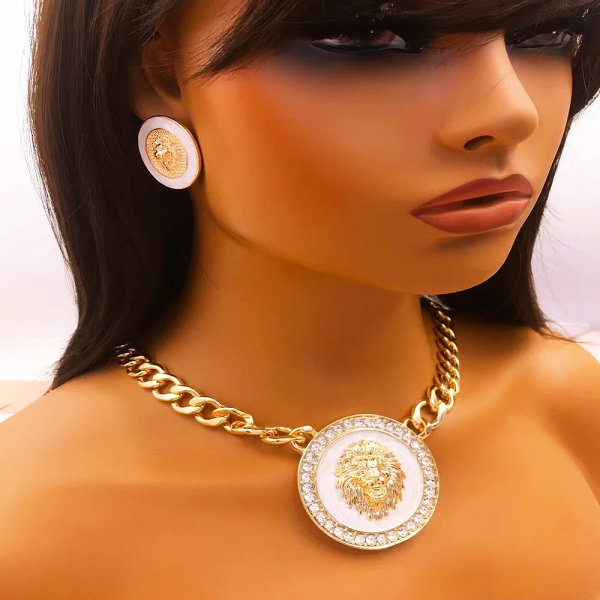 SET COLLANA E ORECCHINI PARURE DA DONNA - immagine 2