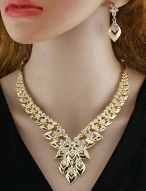 SET COLLANA E ORECCHINI PARURE DA DONNA
