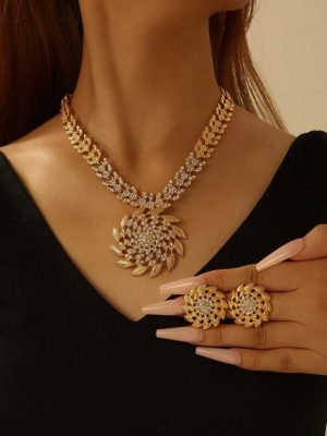 SET COLLANA E ORECCHINI PARURE DA DONNA