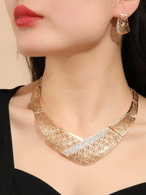 SET COLLANA E ORECCHINI PARURE DA DONNA