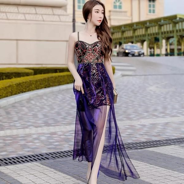 ABITO DA SERA CORTO ELEGANTE CON TULLE