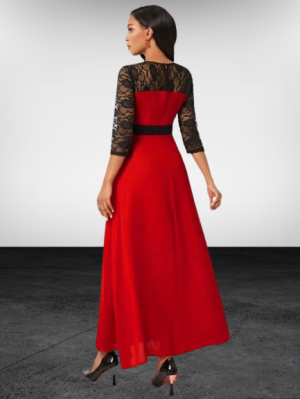 ABITO DA DONNA ROSSO ELEGANTE