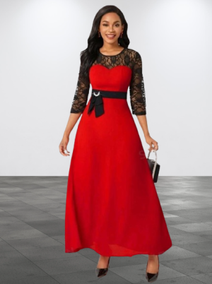 ABITO DA DONNA ROSSO ELEGANTE