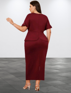 ABITO DA DONNA MIDI ELEGANTE SENZA CINTURA