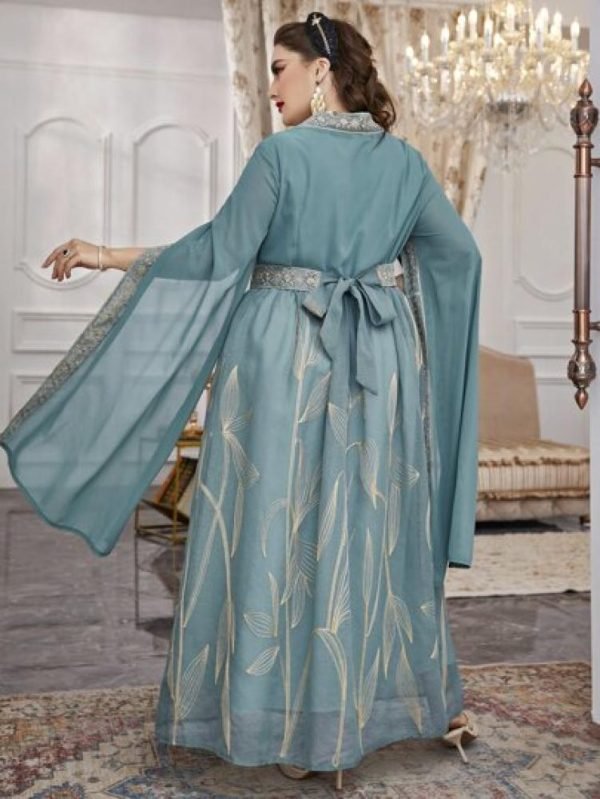 ABITO DA SERA LUNGO ELEGANTE CON TULLE - immagine 2