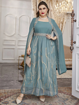 ABITO DA SERA LUNGO ELEGANTE CON TULLE