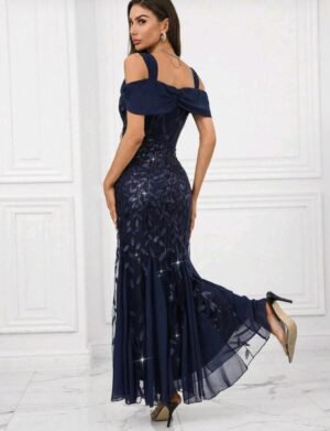 ABITO LUNGO DA SERA O CERIMONIA BLU SCURO