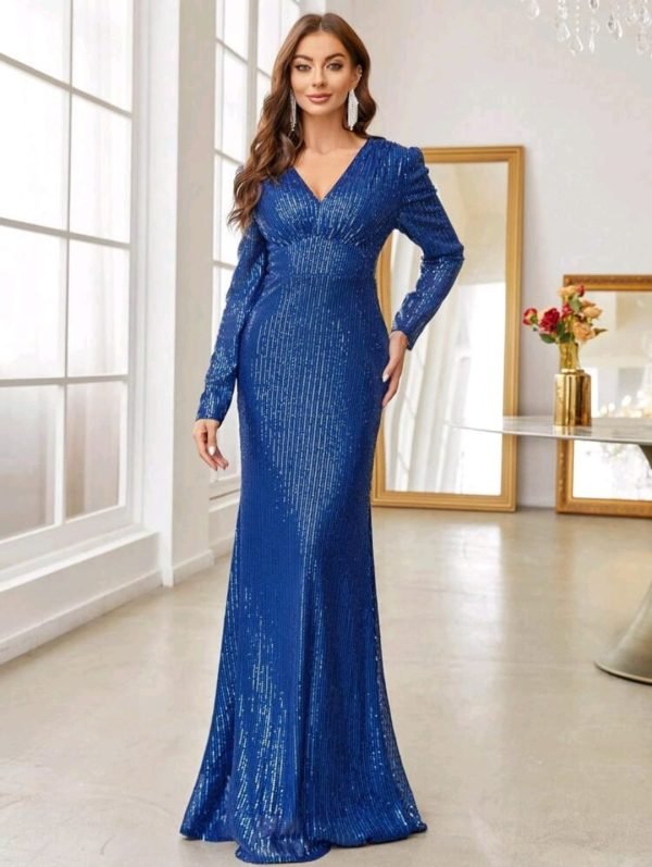ABITO DA SERA LUNGO ELEGANTE IN PAILLETTES