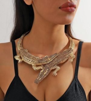 COLLANA GIROCOLLO COCCODRILLO