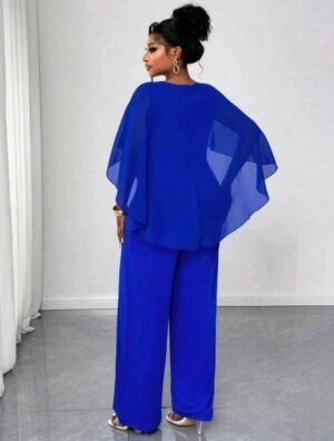 TUTA INTERA SALOPETTE DONNA TAGLIA GRANDE COLORE BLU