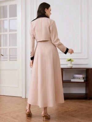ABITO DA DONNA LUNGO ELEGANTE DUE PEZZI