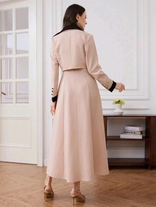 ABITO DA DONNA LUNGO ELEGANTE DUE PEZZI - immagine 2