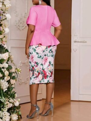 ABITO DA DONNA CORTO TUBINO FLOREALE TAGLIA COMODA