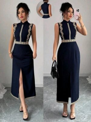 ABITO DA DONNA MIDI ELEGANTE SENZA MANICHE