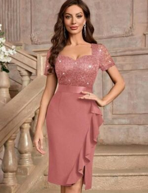 ABITO DA DONNA CORTO CASUALE MANICHE CORTE