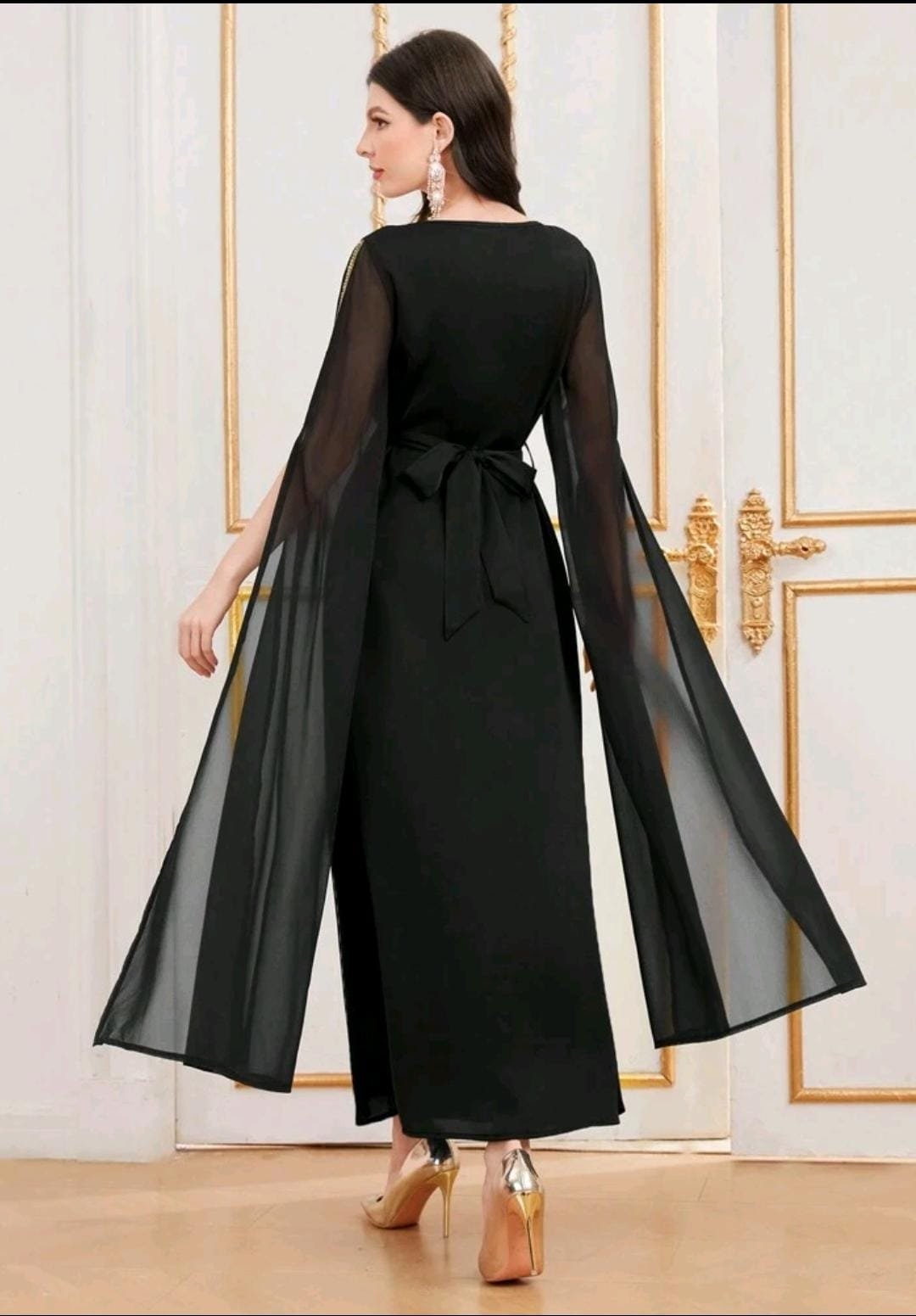 ABITO DA SERA CURVY LUNGO NERO - immagine 2