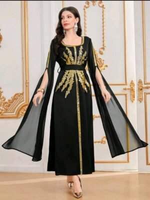 ABITO DA SERA CURVY LUNGO NERO