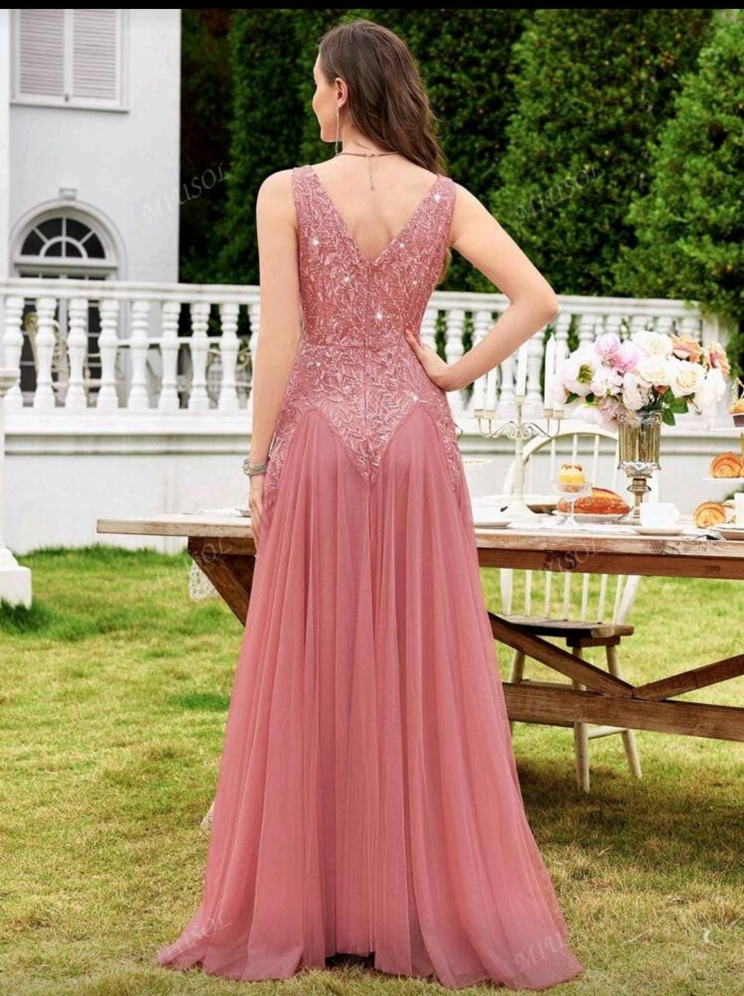 ABITO ELEGANTE LUNGO IN TULLE - immagine 2