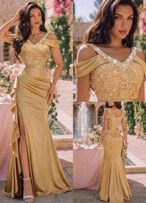 ABITO LUNGO ELEGANTE PER MATRIMONIO E FESTA